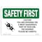 Signmission OSHA SAFETY FIRST Sign, Caution You Are Entering W/ Symbol, 7in X 5in Decal, 5" W, 7" L, Landscape OS-SF-D-57-L-10565 - alternate 1
